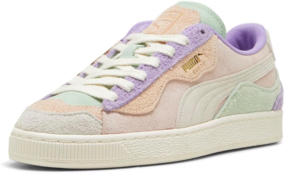 Мужские замшевые кроссовки PUMA Trippy на шнуровке - повседневные, розовые, фиолетовые — фото 2