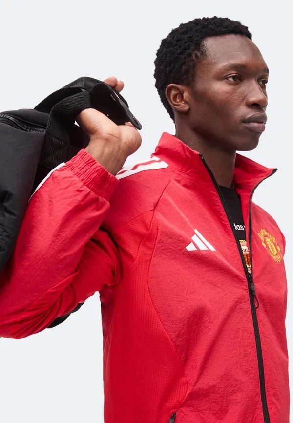 Куртка Adidas Performance Manchester United Home Anthem Jacket Club Wear, красный — фото 4