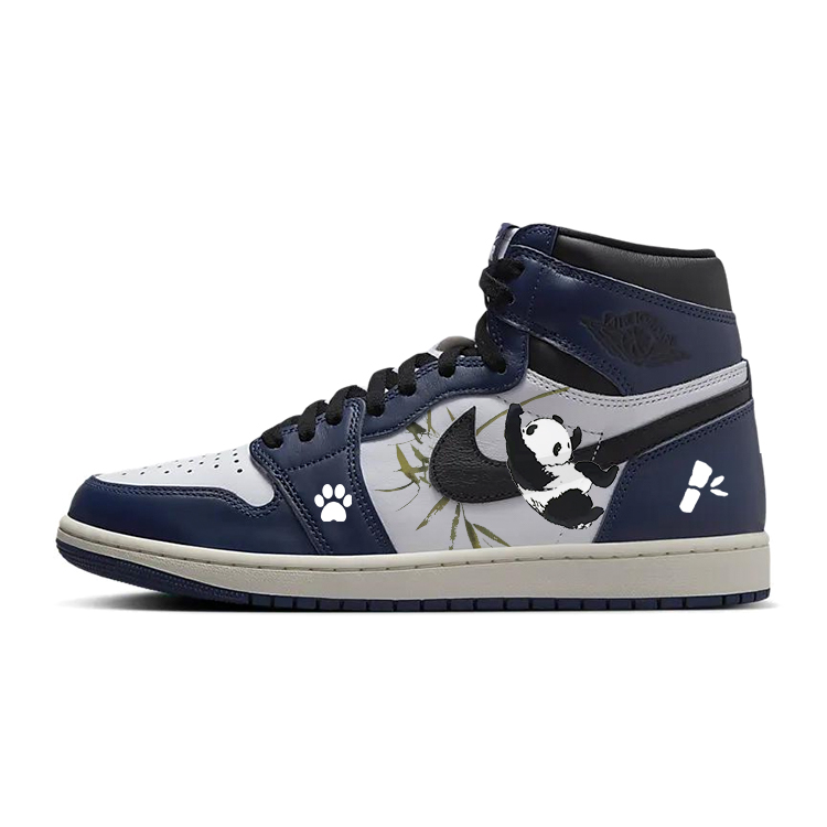 

Jordan Баскетбольные кроссовки Air 1 Vintage, мужские, высокие, белые/синие