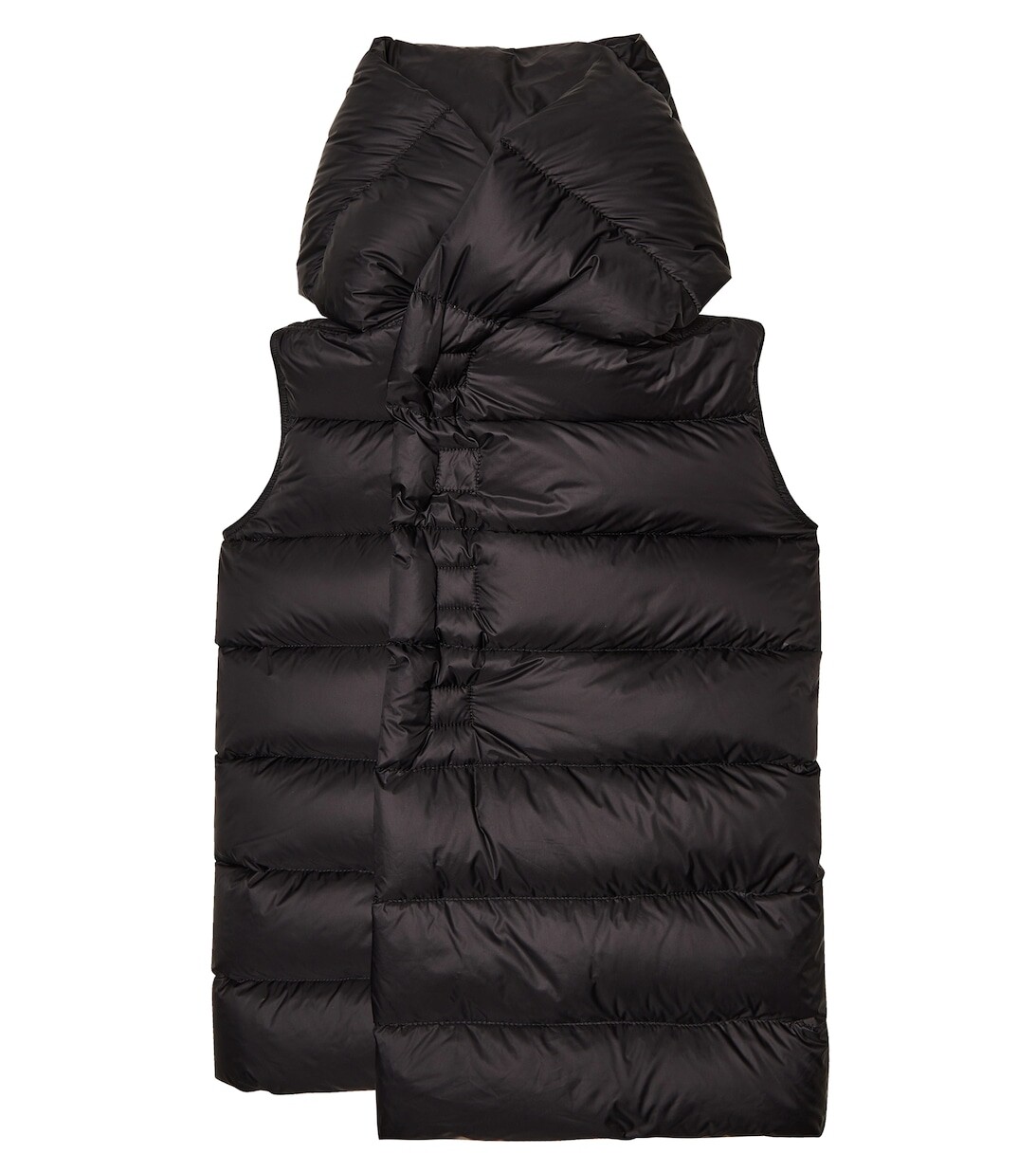 

Стеганый пуховый жилет Rick Owens, черный