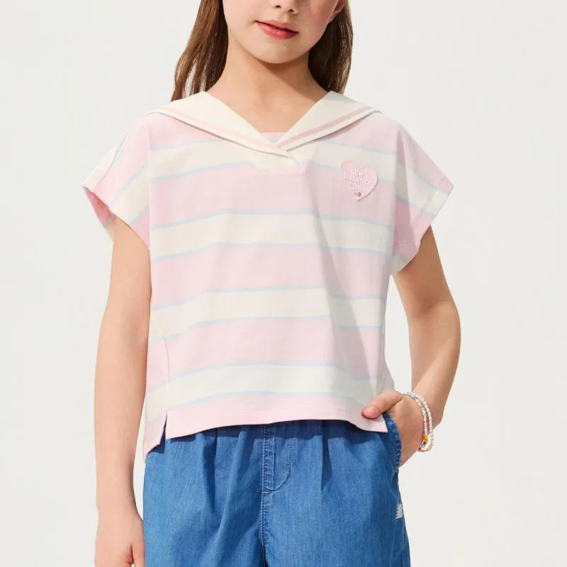 Футболка быстросохнущая Kids' New Balance розовая — фото 3