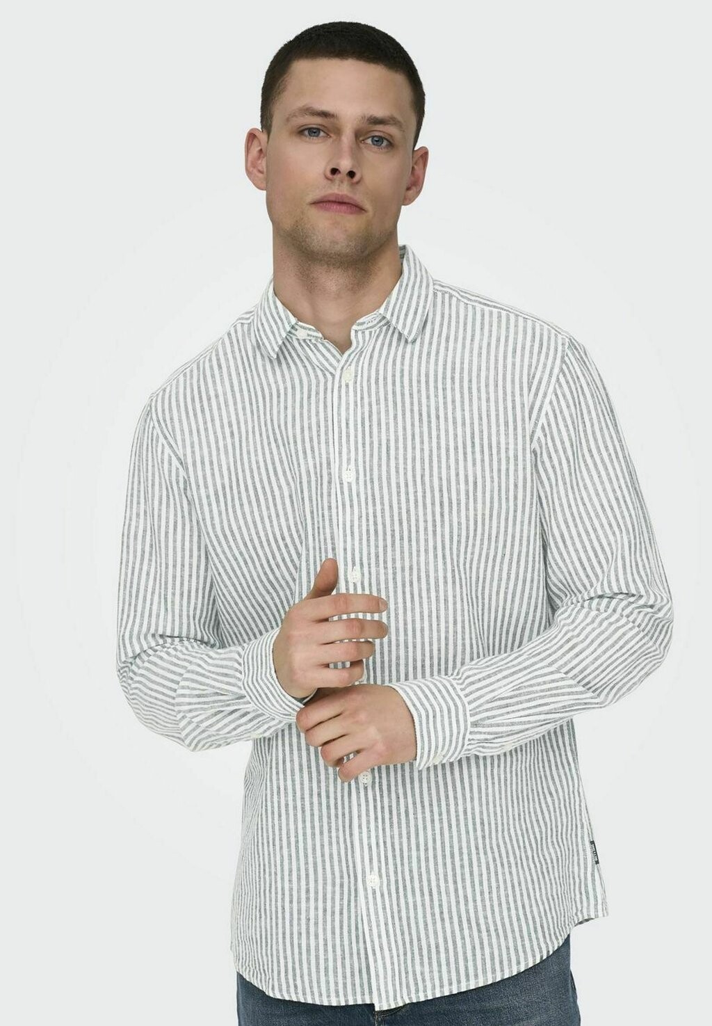 

Рубашка Onscaiden Stripe Only, темно-зеленая