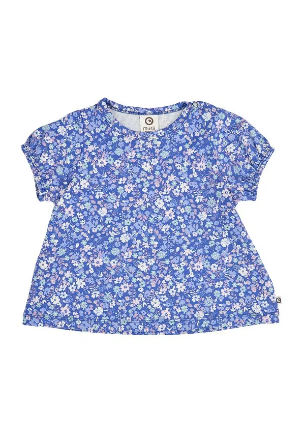 Футболка с принтом baby und kleinkindzubehör 1511100700 лазурного цвета bluenectartofu Müsli By Green Cotton, Azure Blue-Nectar-Tofu