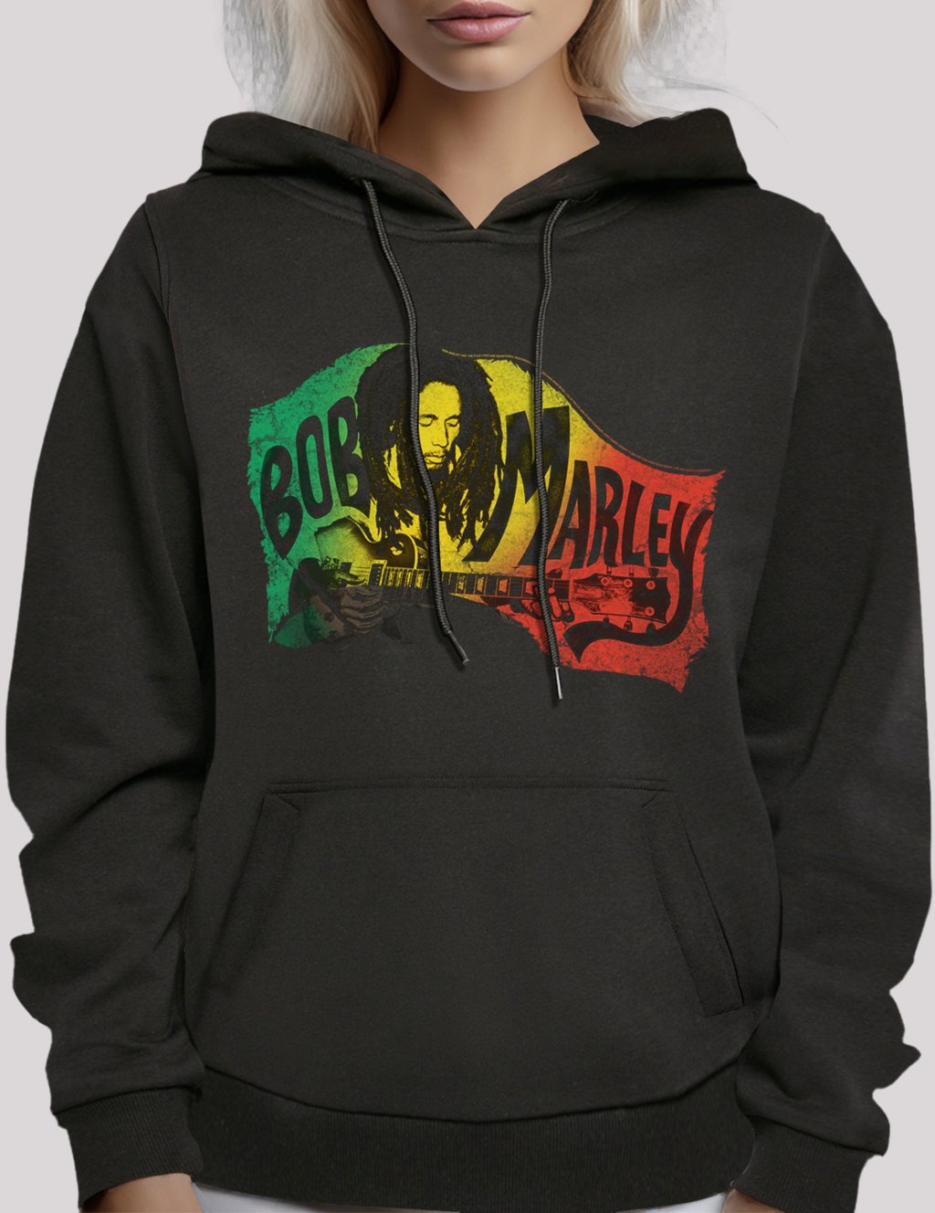 

Толстовка BOB MARLEY - Hoodie F4NT4STIC, черный