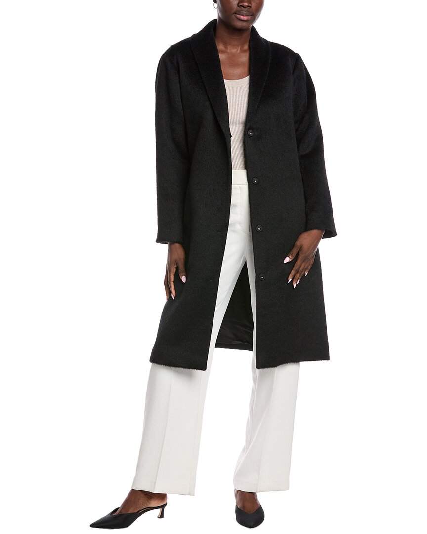 

EILEEN FISHER Пальто из смесовой альпаки и шерсти, черный