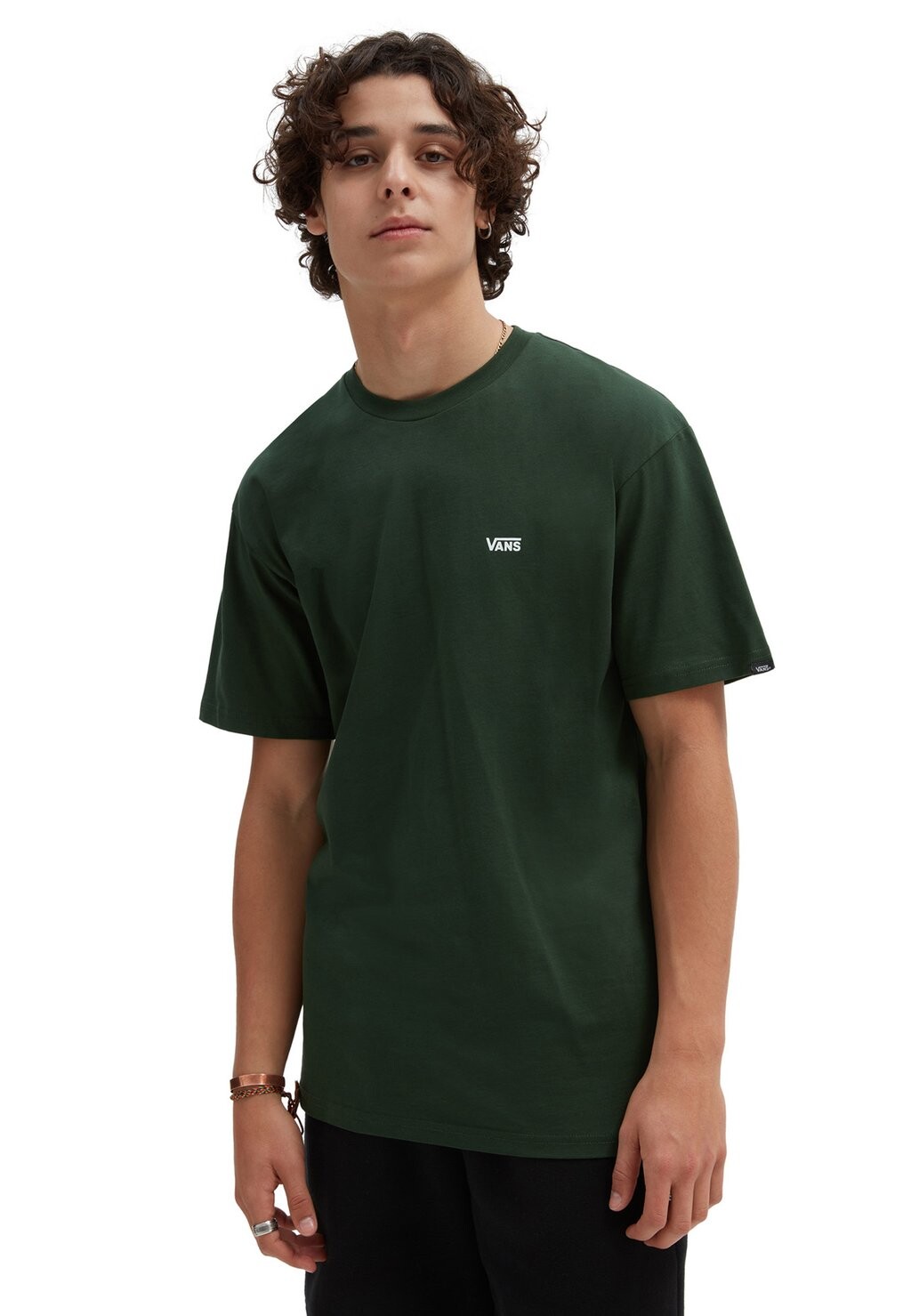 

Базовая футболка Left Chest Logo Tee Vans, цвет mountain view white