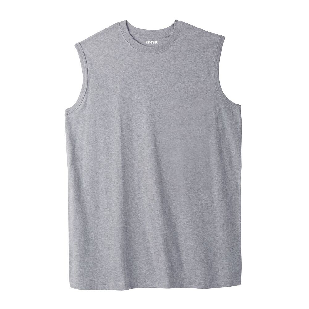 

Мужская легкая безусадочная футболка Kingsize Big & Tall с мышцами KingSize, цвет Heather Grey