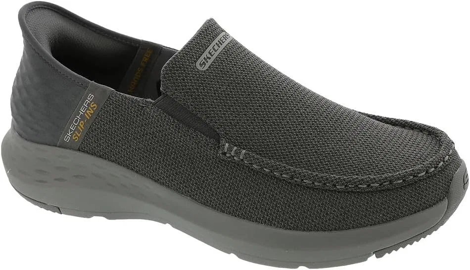 Мужские слипоны Skechers Parson-Ralven 204804 с открытым носком, Gray
