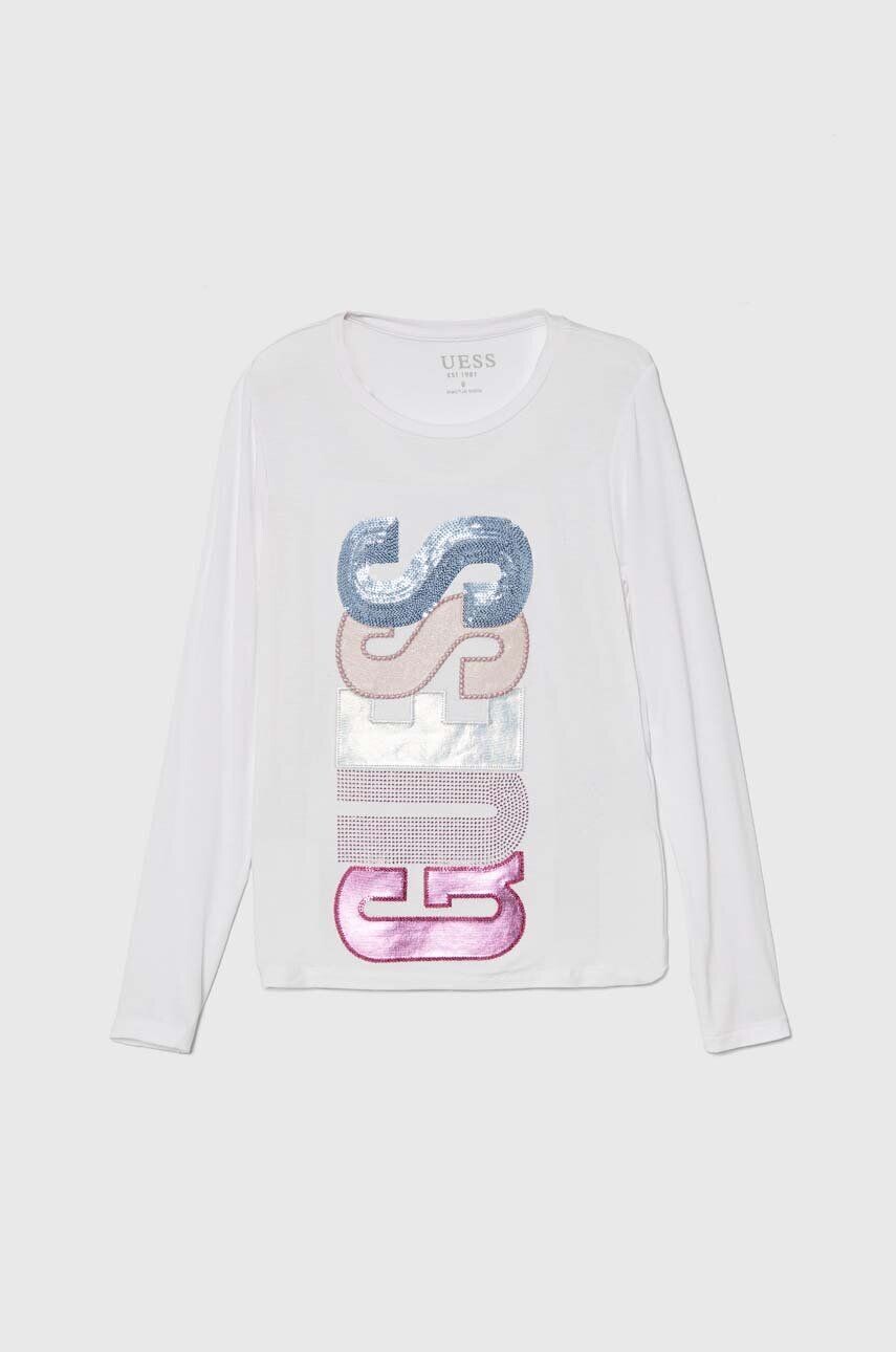 

Детская футболка с длинными рукавами Guess, белый