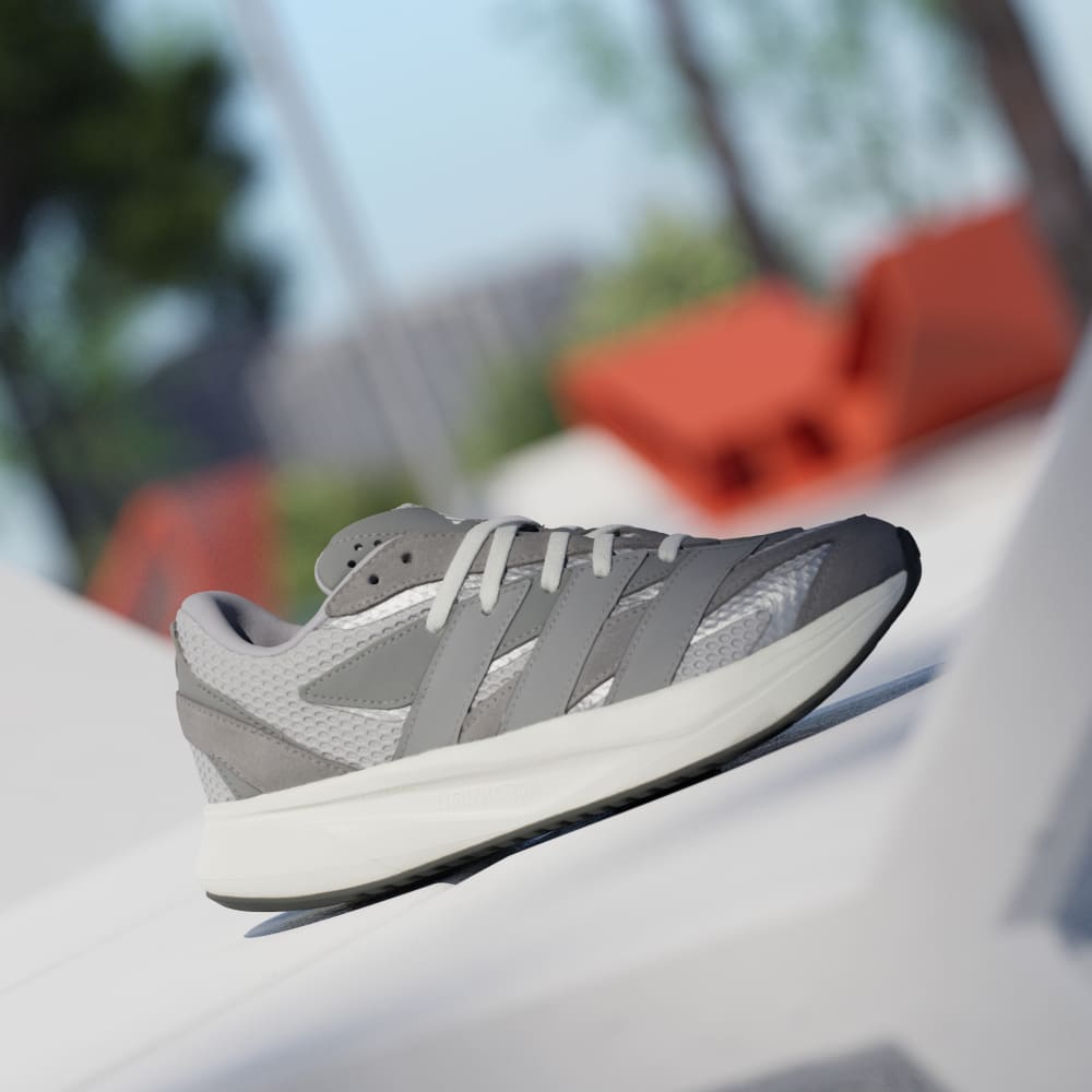 Кроссовки Adidas Lightblaze Shoes Kids, цвет Grey Two/Grey Three/Silver Metallic — фото 2