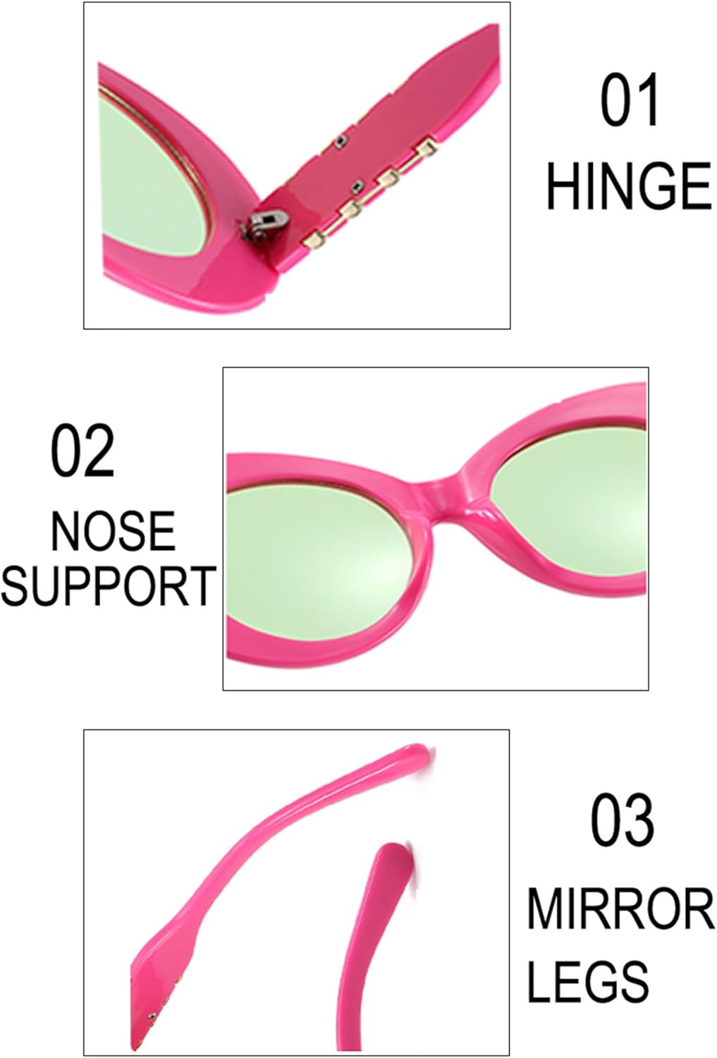 

bullabulling Модные солнцезащитные очки большого размера в стиле 90-х, круглые, для женщин и мужчин, с толстыми большими линзами, для вечеринок, с защитой от УФ-излучения UV400, Red Grey