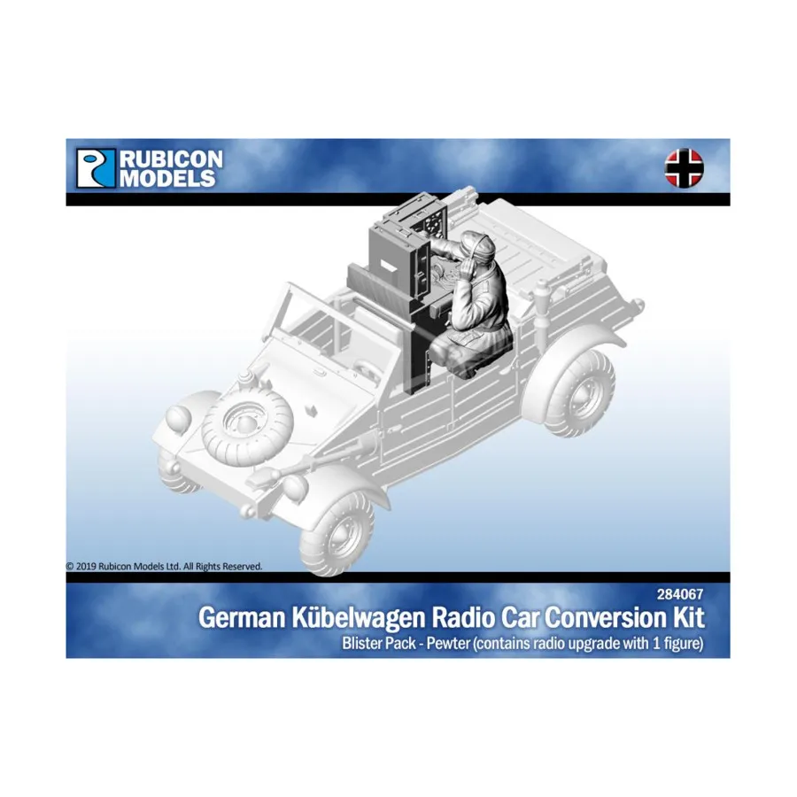 

Комплект для переоборудования немецкого радиоприемника Kubelwagen, World War II - Germany & Axis (28mm)