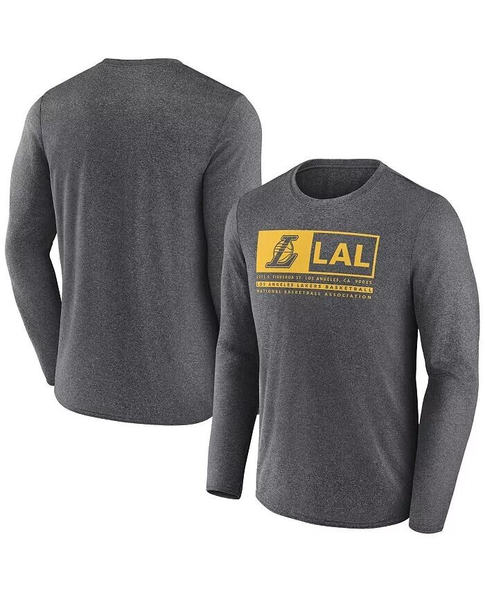 

Футболка мужская Heather Charcoal Los Angeles Lakers с тремя очками Fanatics
