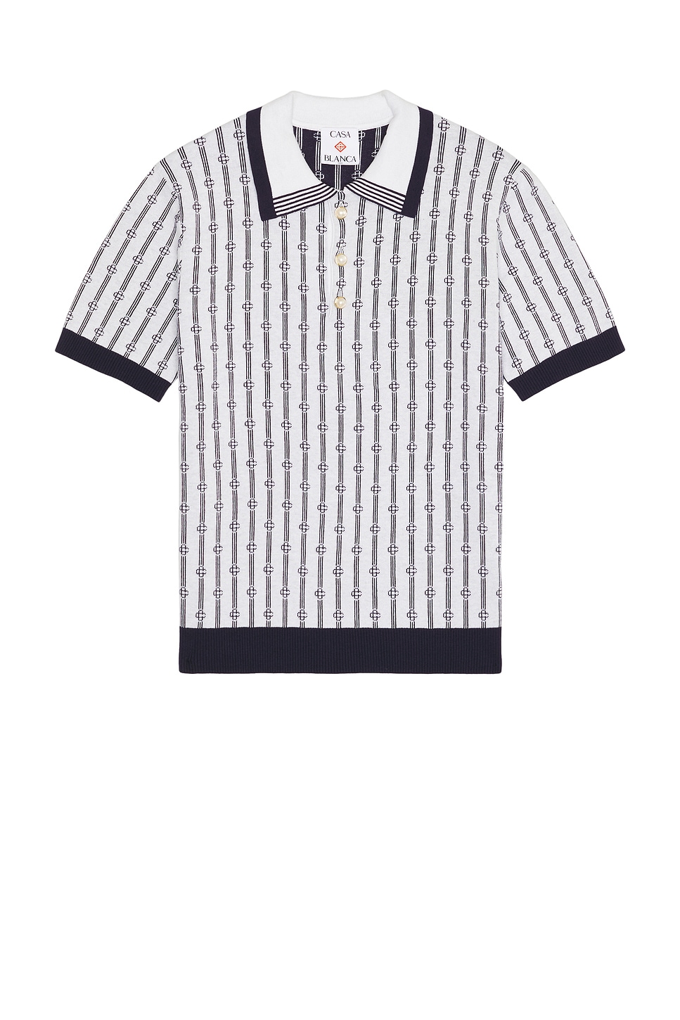 

Монограммное поло Casablanca, Navy