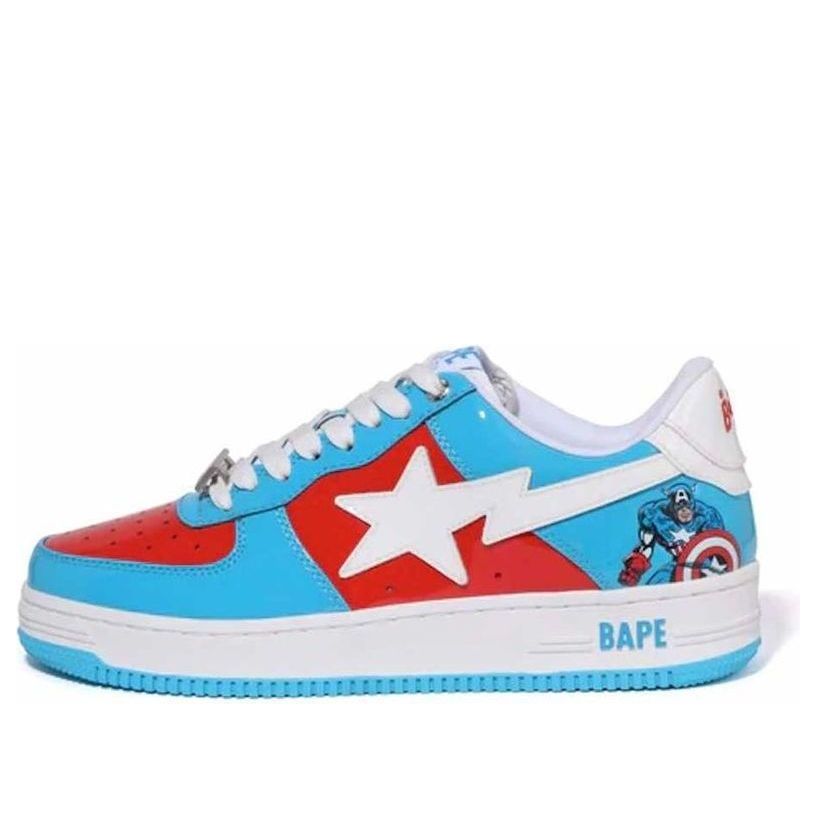 

Кроссовки A BATHING APE x Marvel Bape Sta Low 'Blue Captain America'