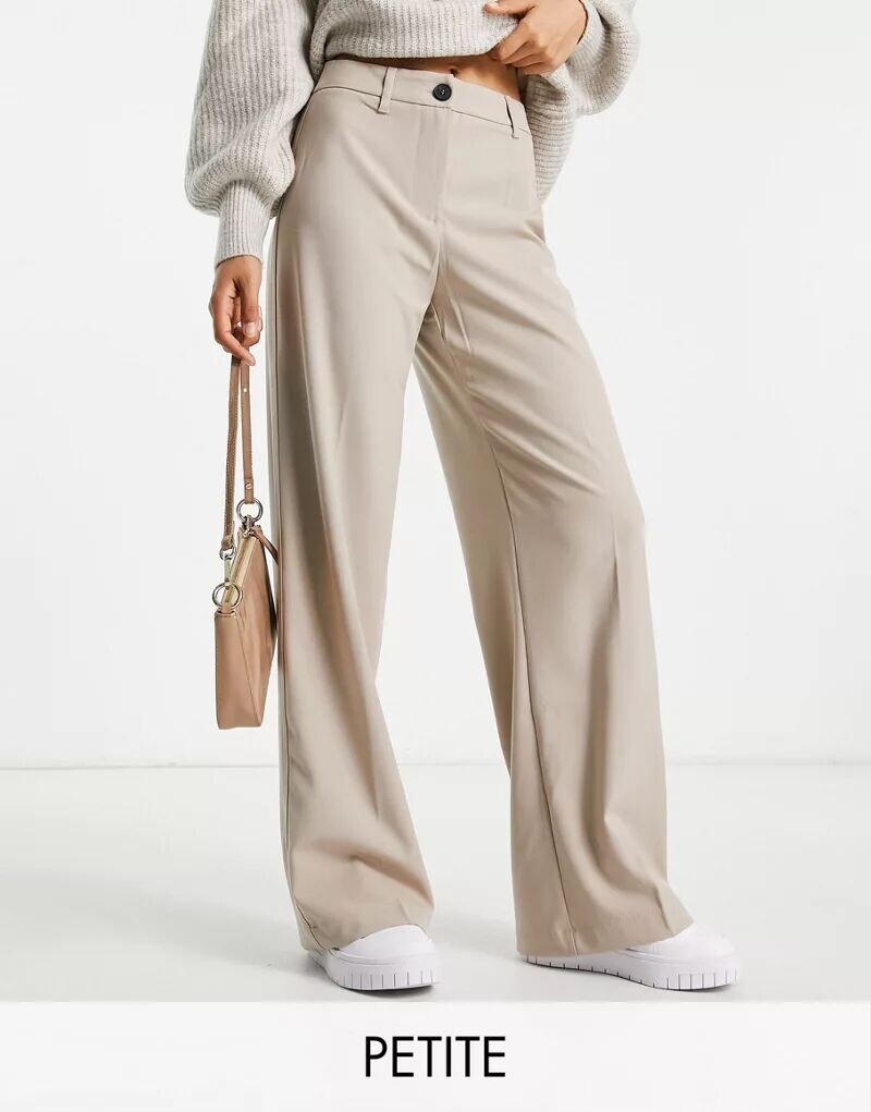 

Песочные широкие брюки для папы Bershka Petite