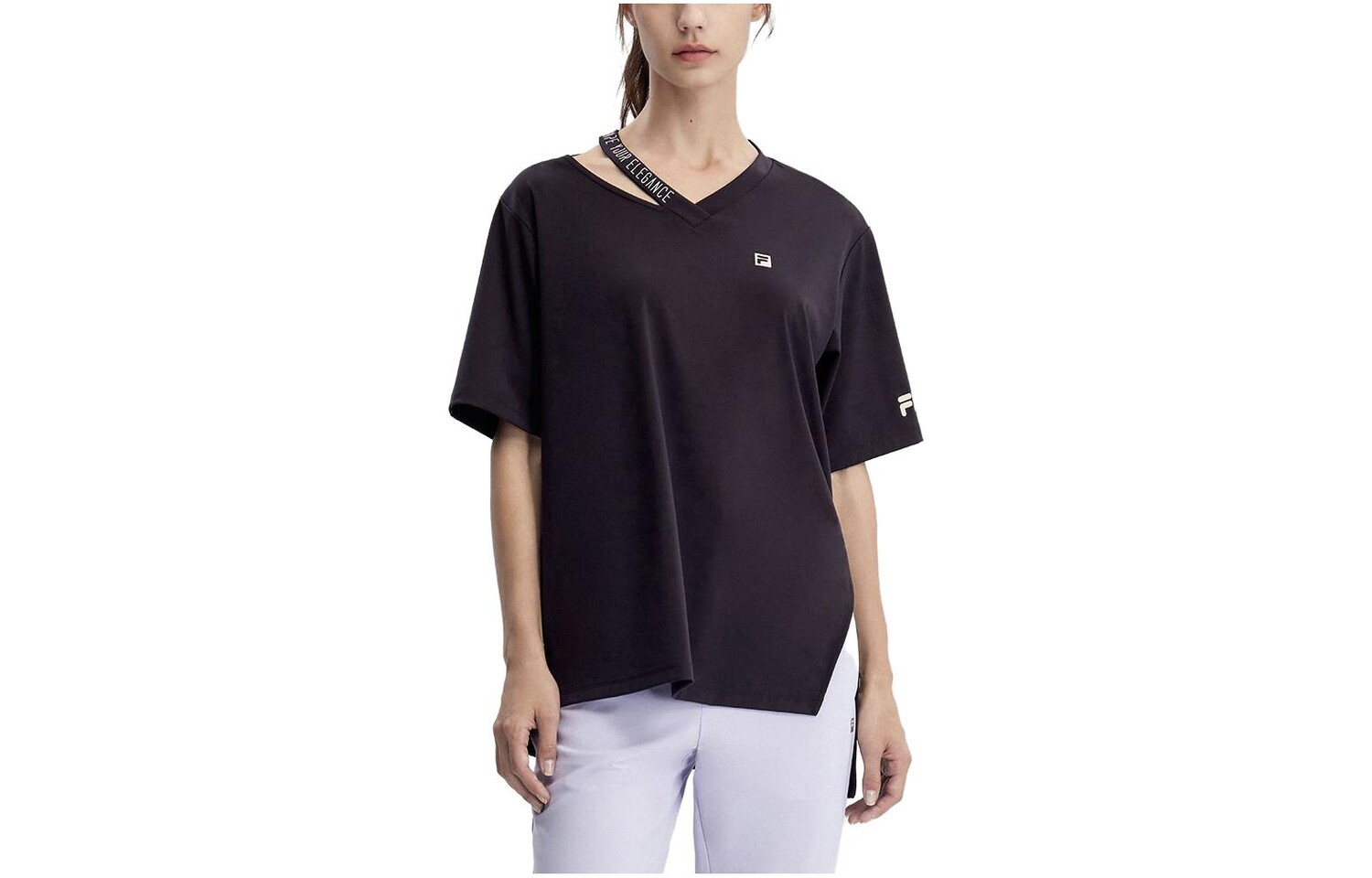 

ФИЛА Женская футболка FILA, цвет Black