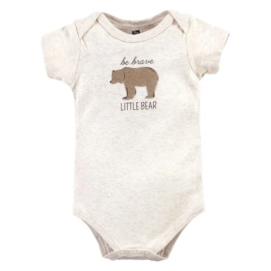 Комплект из трех мягких хлопковых боди Hudson Baby, Forest Fox — фото 2