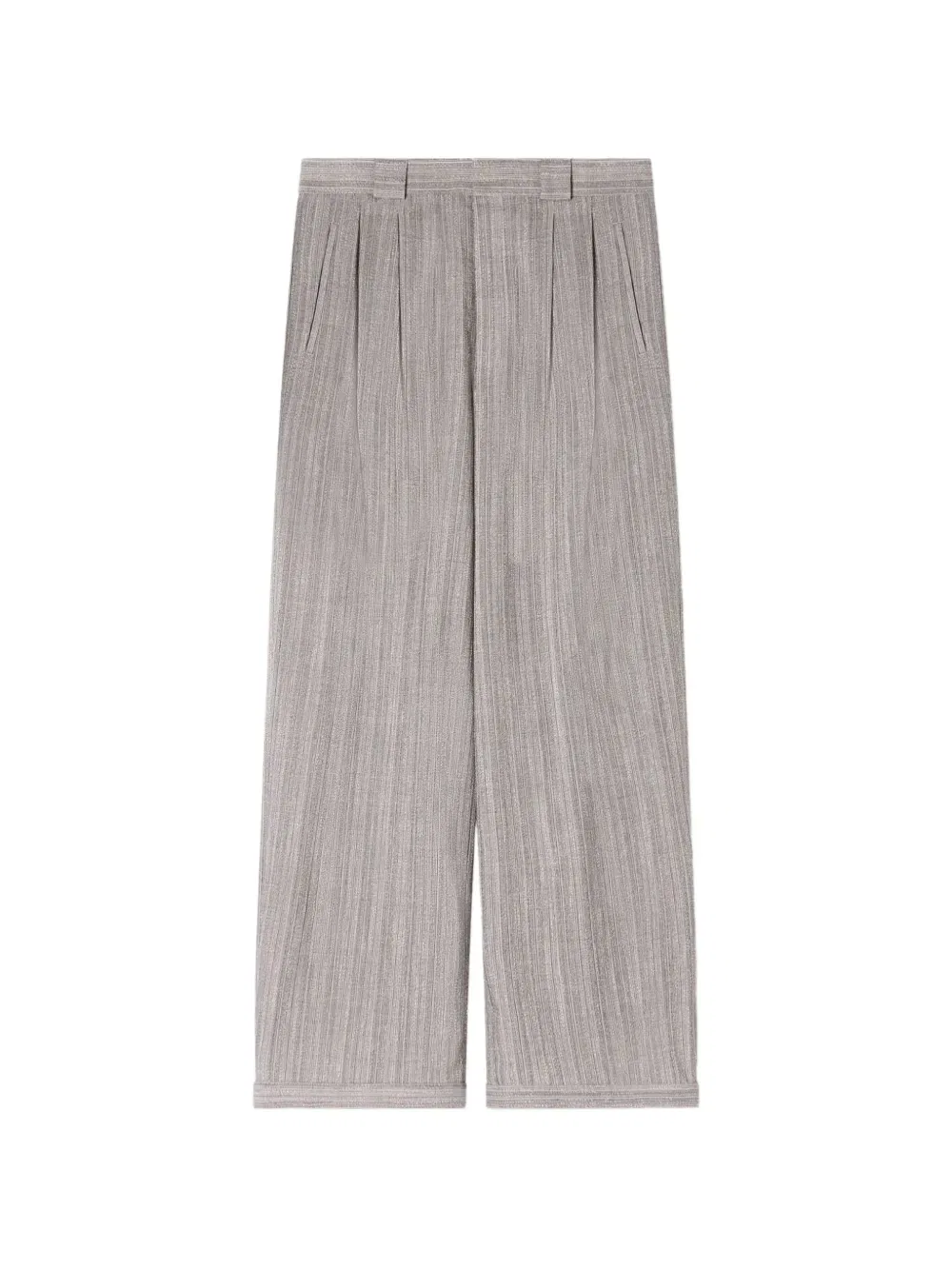 Брюки со складками Emporio Armani, нейтральный