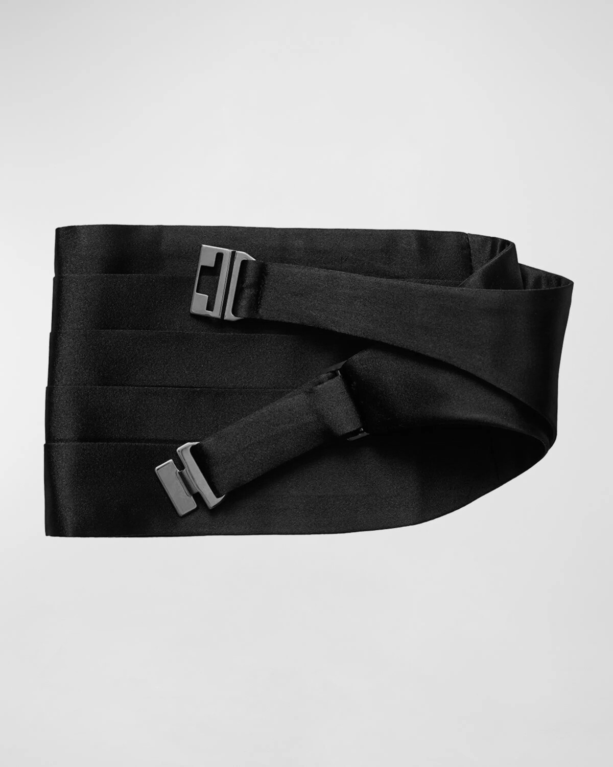 

Пояс из однотонного шелкового атласа Eton, цвет Black