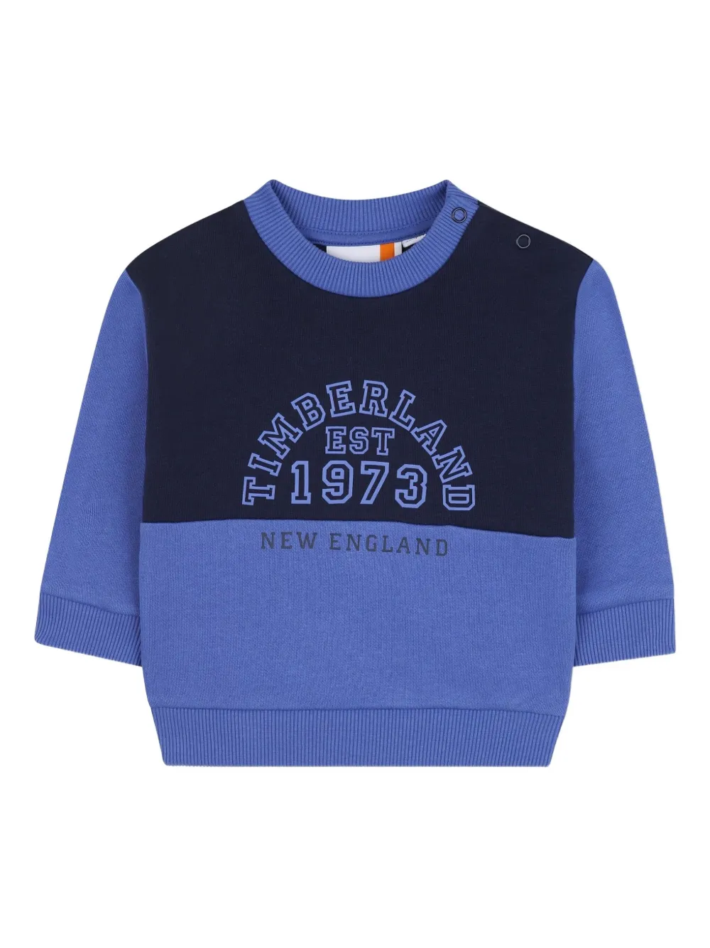 Спортивный костюм с цветным принтом логотипа Timberland Kids, синий — фото 2