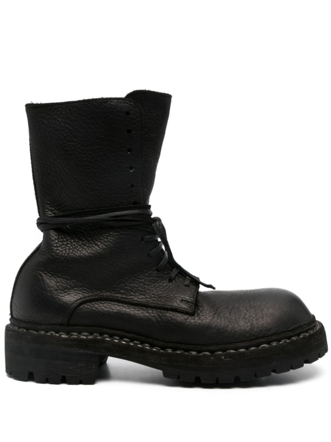 Кожаные ботинки Guidi 40 мм, черный