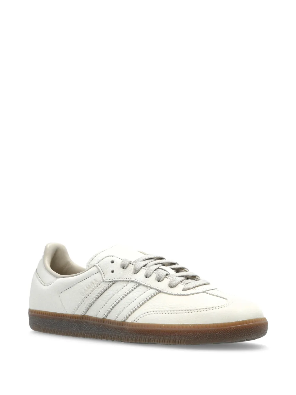 Кроссовки Samba OG на шнуровке с полосками Adidas, белый — фото 2