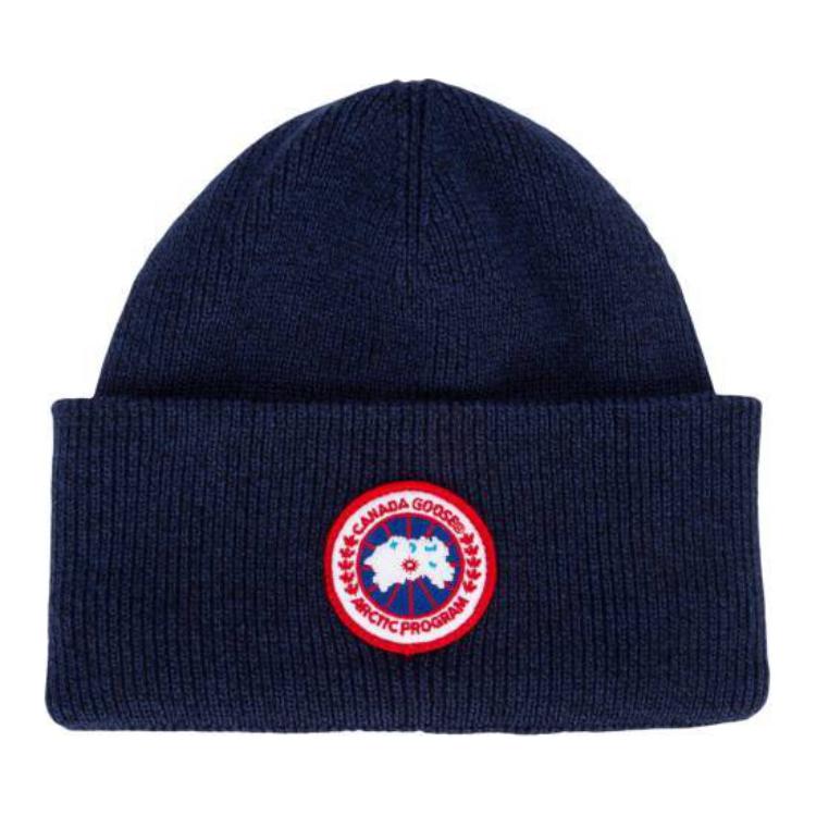 

Canada Goose Детская вязаная шапка с логотипом, Dark Blue