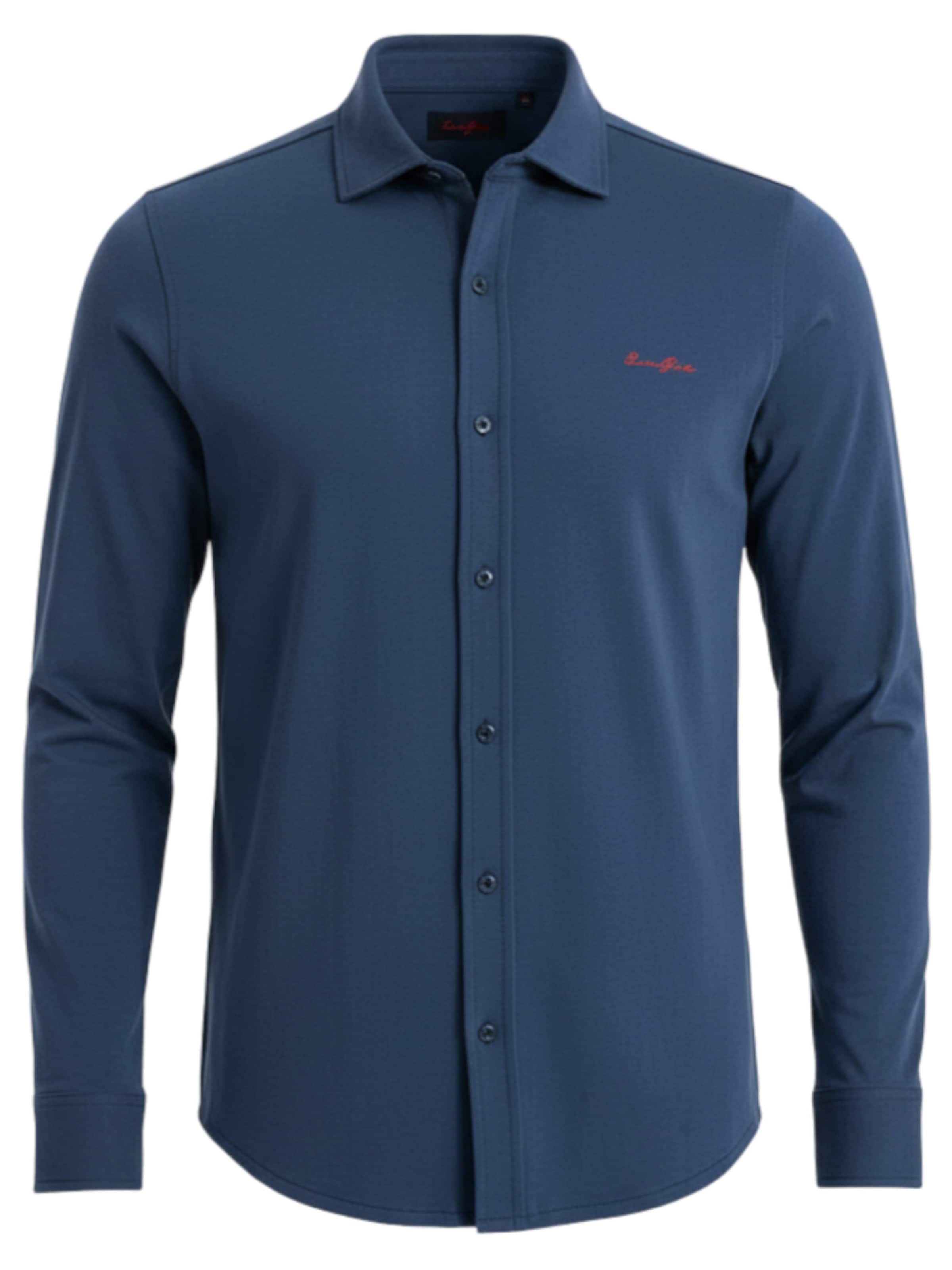 

Ombre Рубашка для делового стиля Regular fit 'OM-SHCS-0138' в темно-синем цвете