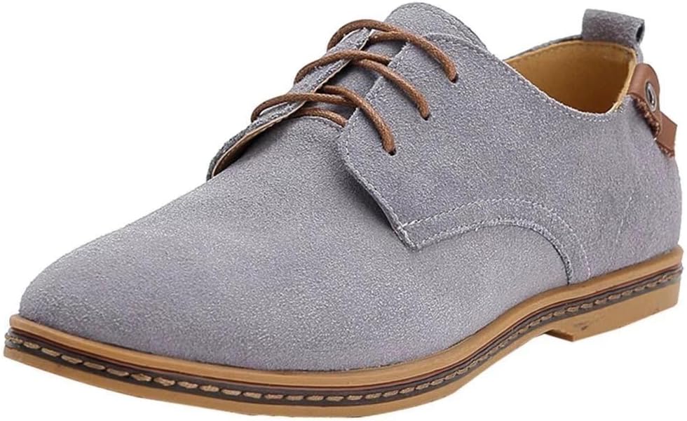 

Мужские классические кожаные оксфорды Fangsto с плоским каблуком, серый