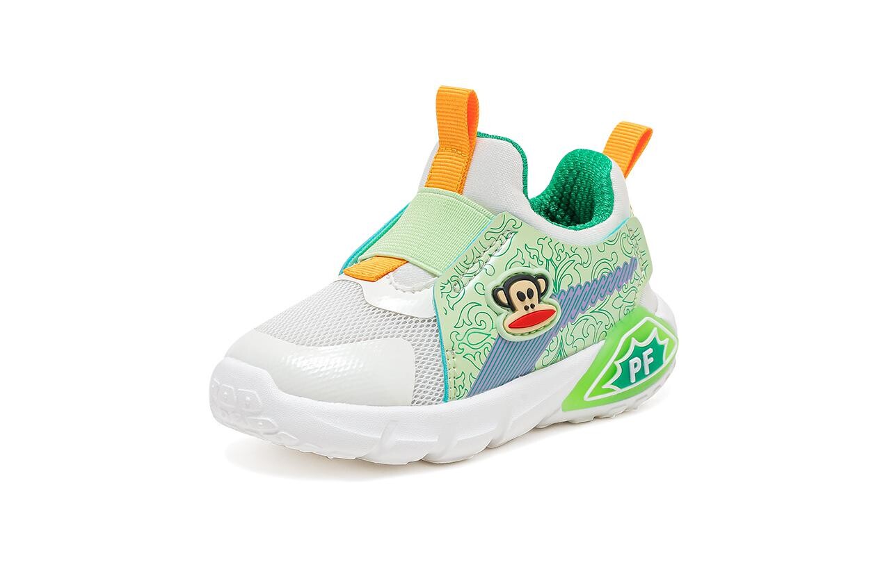 

Обувь для малышей, кроссовки Paul Frank, цвет Milky white/shoot green