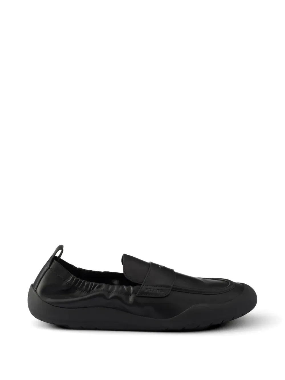Кожаные лоферы Speedrock Prada, черный