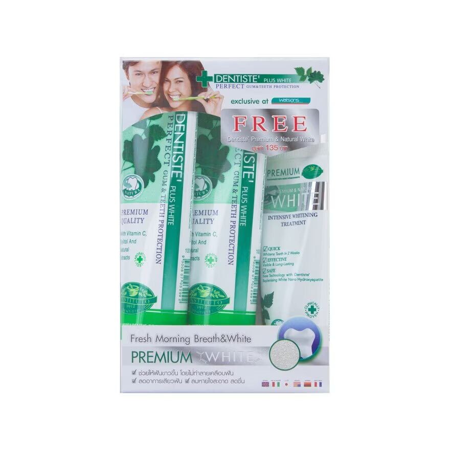

Dentiste Зубная паста 100 г.2+Отбеливающая 50 г, green