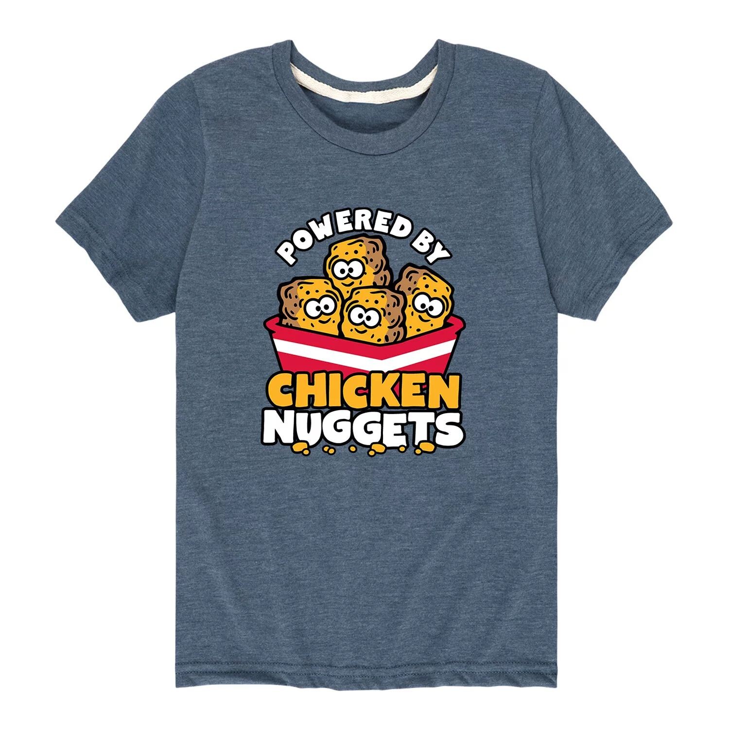 

Футболка с рисунком Powered By Chicken Nuggets для мальчиков 8–20 лет Licensed Character
