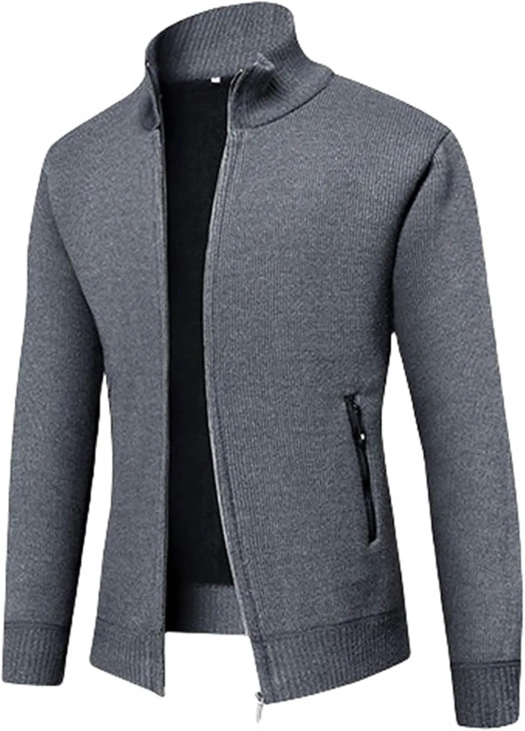 

Мужской кардиган с воротником стойкой и двумя карманами CHXLQQX