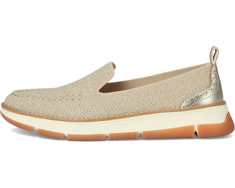 Лоферы Cole Haan Zerogrand Revel Stitchlite Venetians, цвет Rye Knit/Gold Metallic/Ivory — фото 4