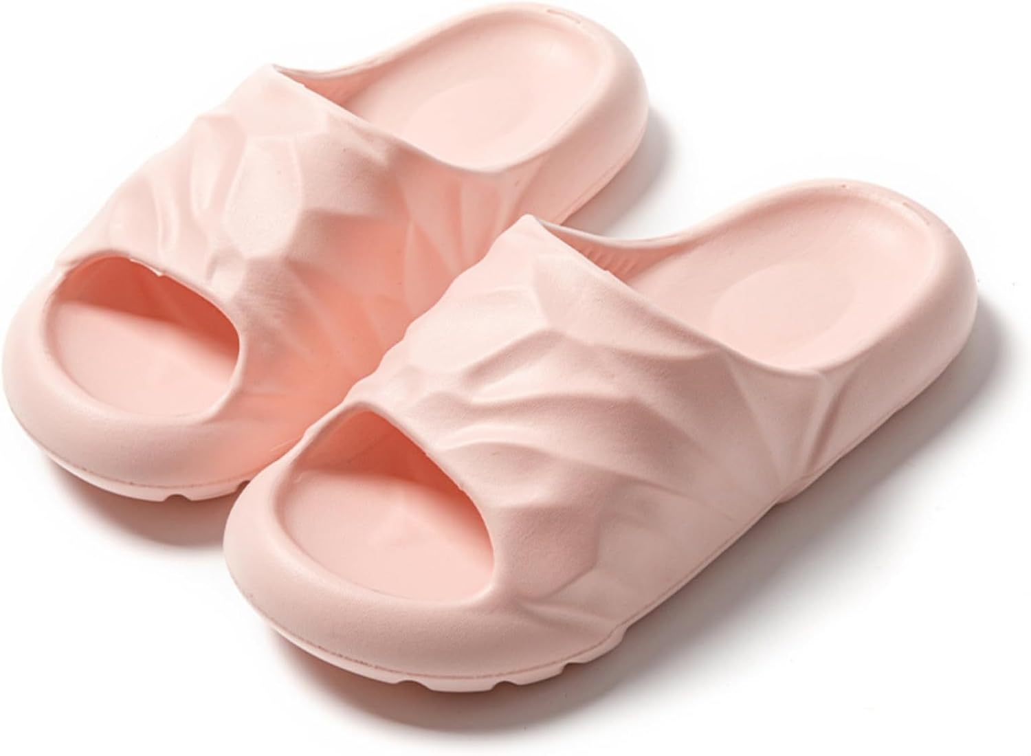 

Тапочки-подушки srdmuph для женщин и мужчин, шлепанцы для душа, облачные шлепанцы с утолщенной мягкой подошвой, розовый