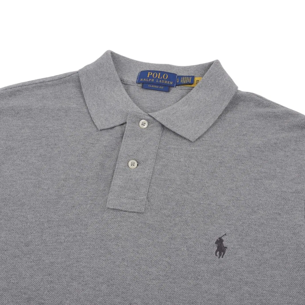 Поло Polo Ralph Lauren стандартное серое мужское — фото 4