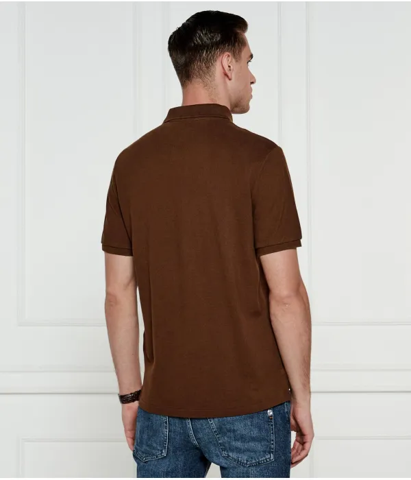 Футболка поло Classic fit Polo Ralph Lauren, коричневый — фото 4