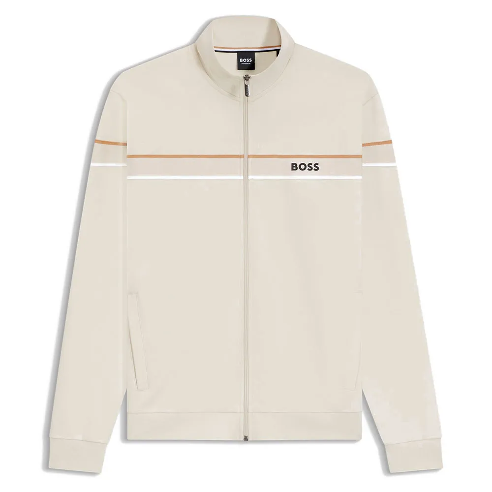

Толстовка BOSS Iconic 10269546 full zip, бежевый