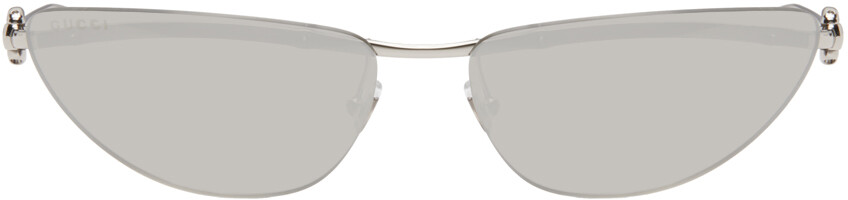 

Солнцезащитные очки «кошачий глаз» Gucci, Silver