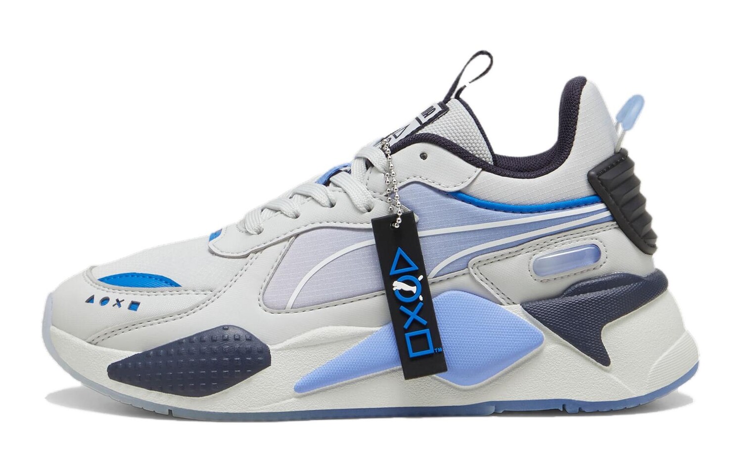 

Кроссовки Puma RS-X Kids Lifestyle Shoes GS, серый/синий