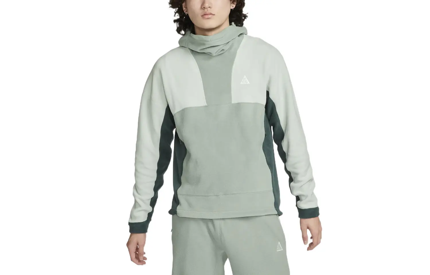 Nike Мужская толстовка ACG THERMA FIT, цвет «слюда-зеленый» — фото 4