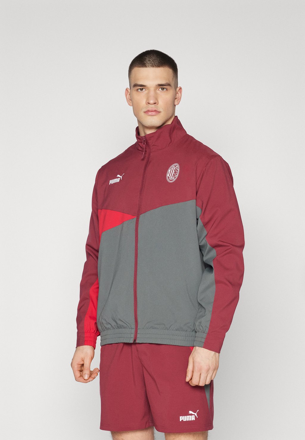 

Куртка для тренировок AC MILAN WOVEN JACKET Puma, цвет red/grey