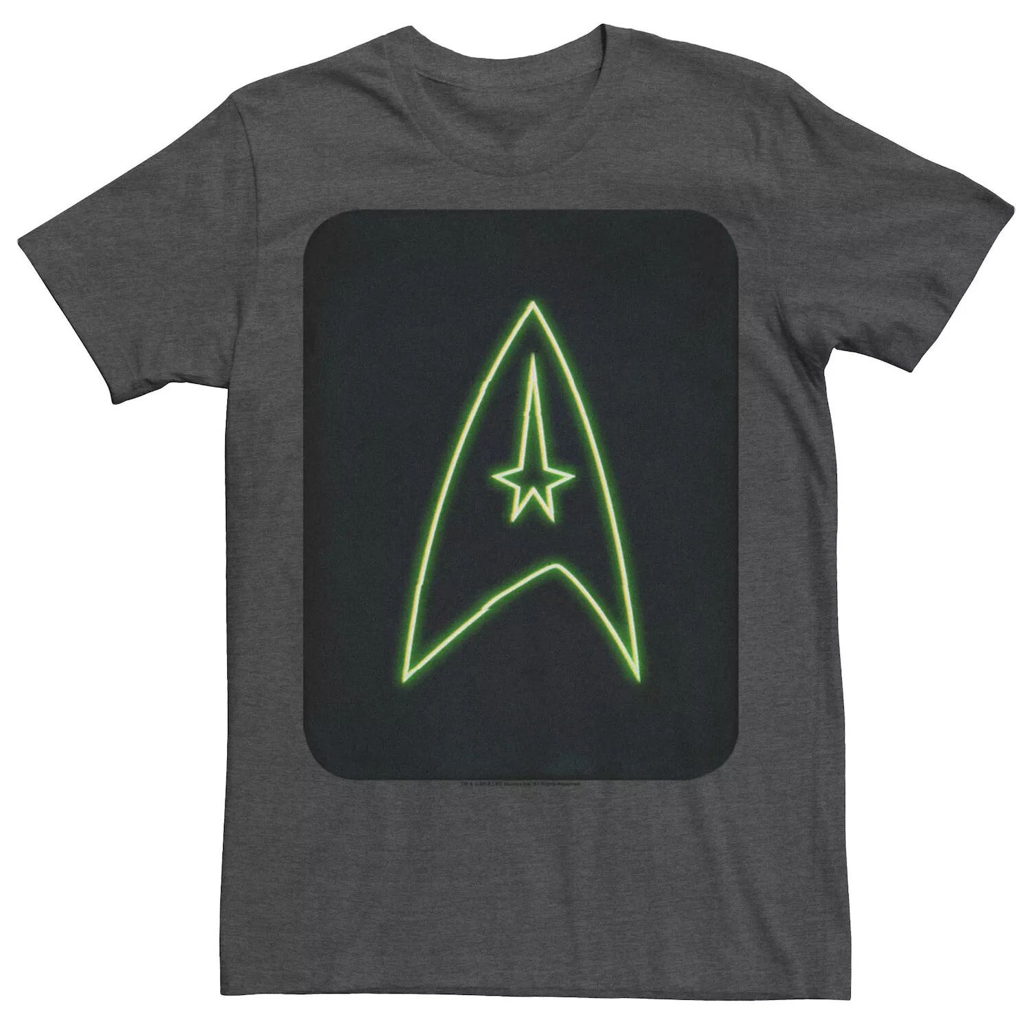 

Мужская футболка с неоновой символикой Star Trek Licensed Character