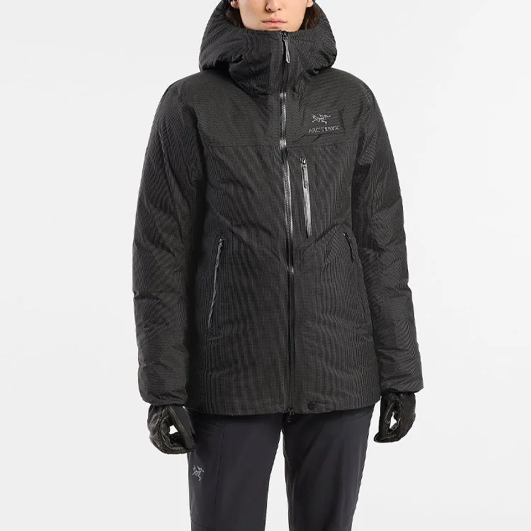 ALPHA легкая парка-пуховик женская Arcteryx, Water Wave Blue/Fluidity — фото 4