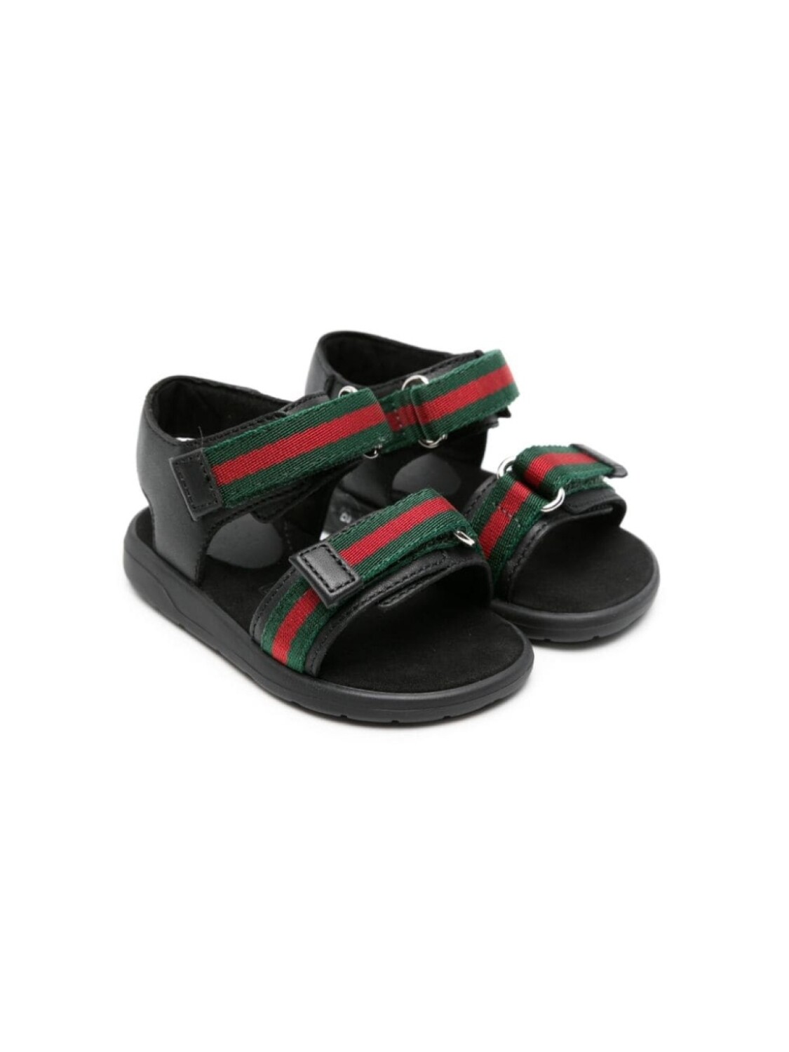 

Gucci Kids сандалии с отделкой Web, черный