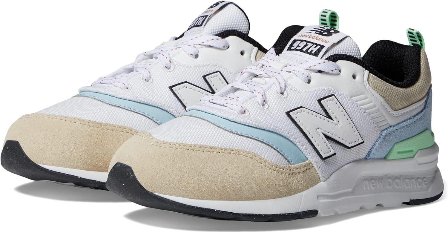 Детские кроссовки New Balance 997h V1 на шнуровке (унисекс), белый — фото 2