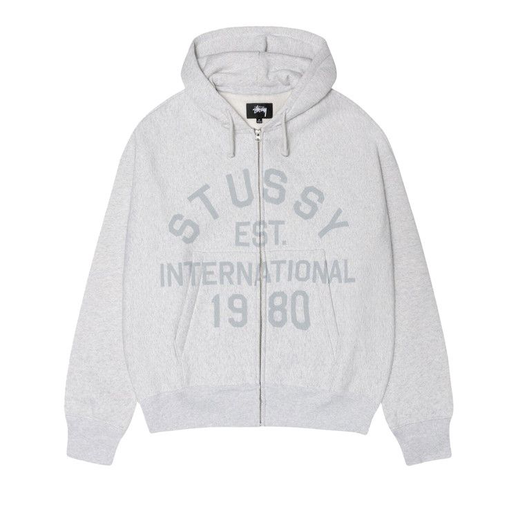 

Худи Stussy Established Zip Hoodie, Ash Heather
