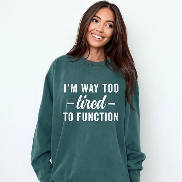 

Футболка I'M way too tired to function с эффектом окрашивания Simply Sage Market, Blue Spruce, Зеленый, Футболка I'M way too tired to function с эффектом окрашивания Simply Sage Market, Blue Spruce